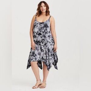 Torrid Tie Dye Trapeze Midi Dress